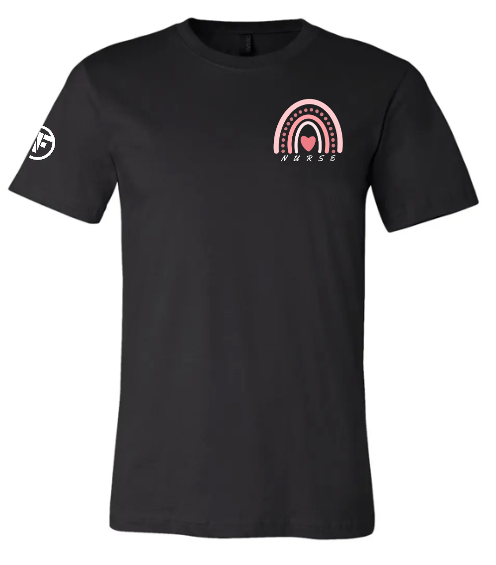 Pink Rainbow Nurse T-Shirt