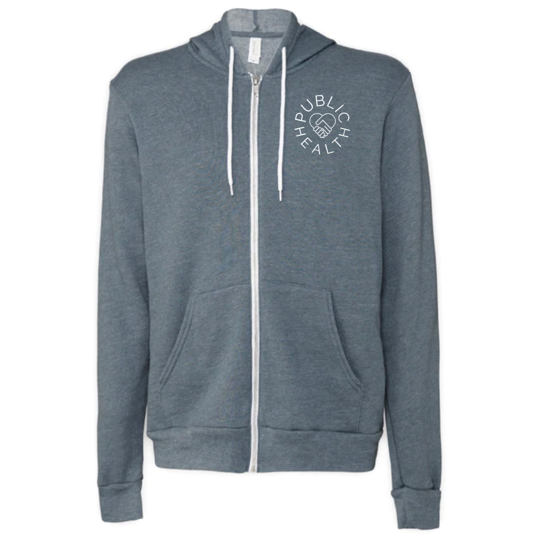 Public Health Heart Zip-Up Sweater