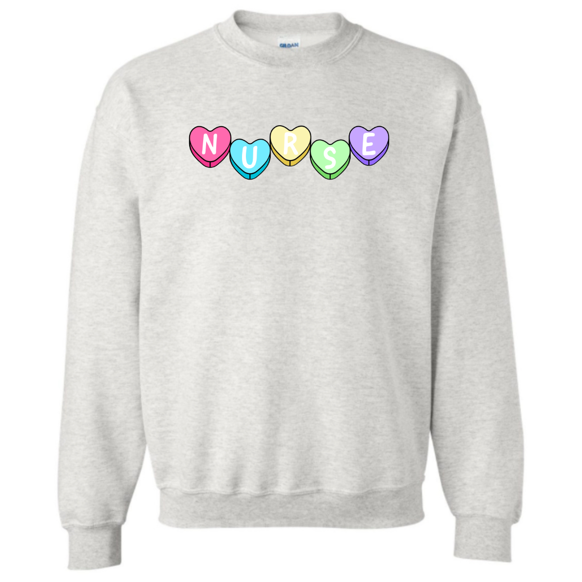 Nurse Candied Hearts Crewneck