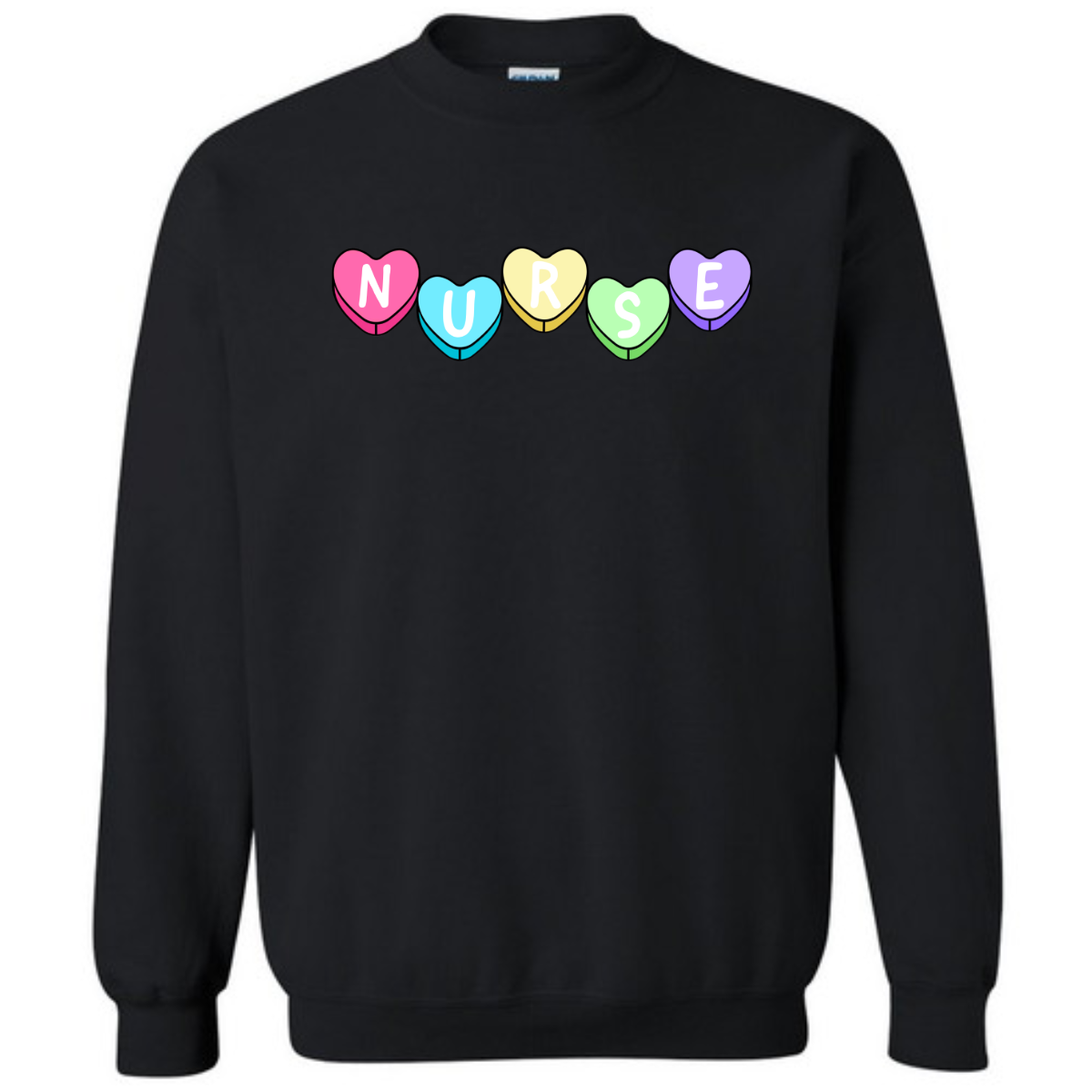 Nurse Candied Hearts Crewneck