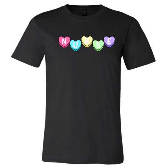 Nurse Candied Hearts T-Shirt