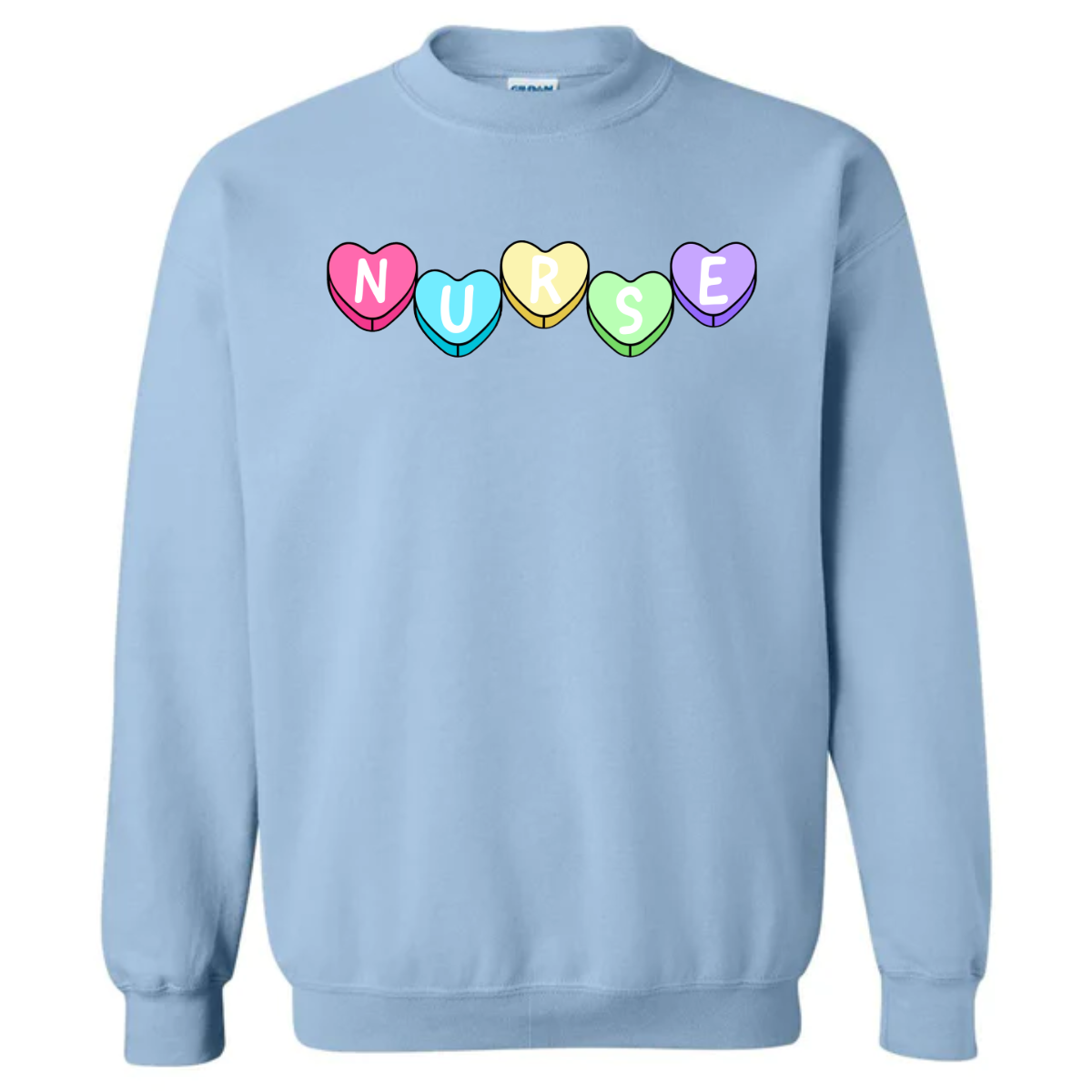 Nurse Candied Hearts Crewneck