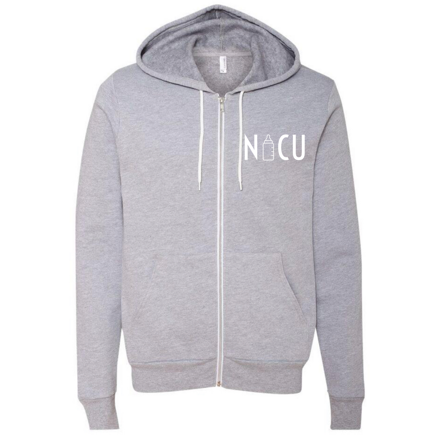 NICU Bottle Zip-Up Sweater