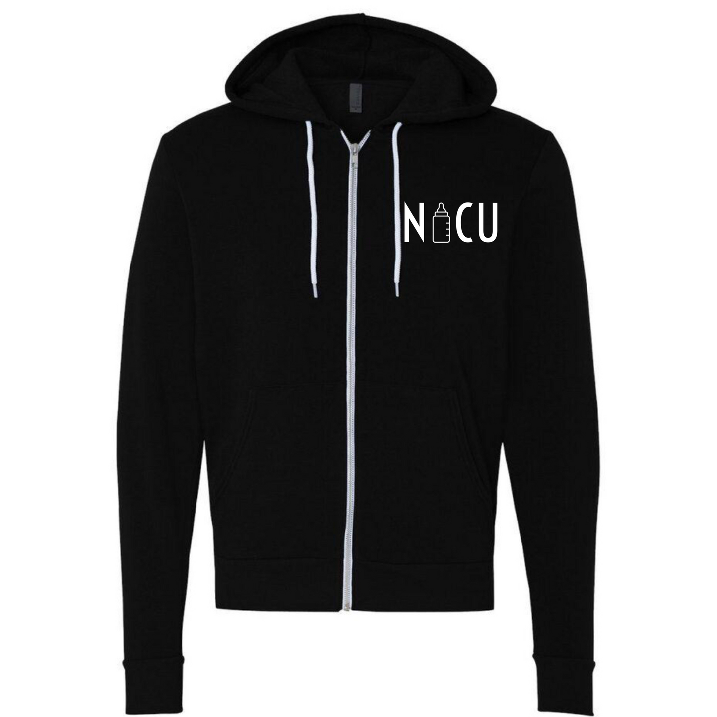 NICU Bottle Zip-Up Sweater