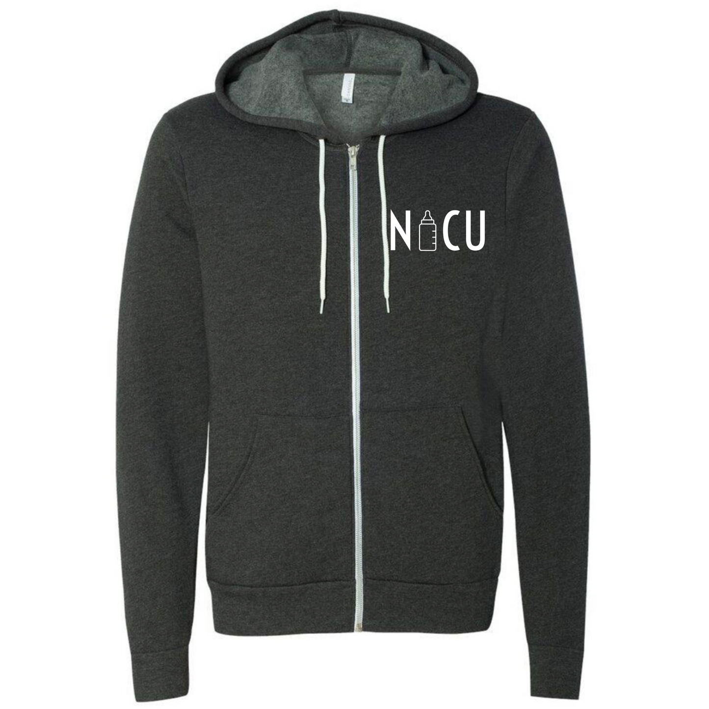 NICU Bottle Zip-Up Sweater