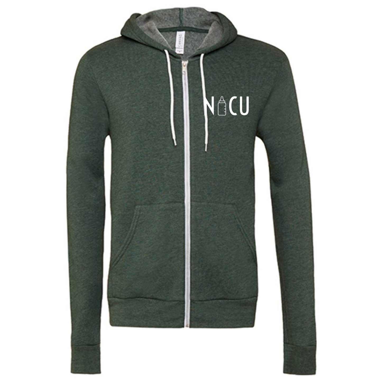 NICU Bottle Zip-Up Sweater