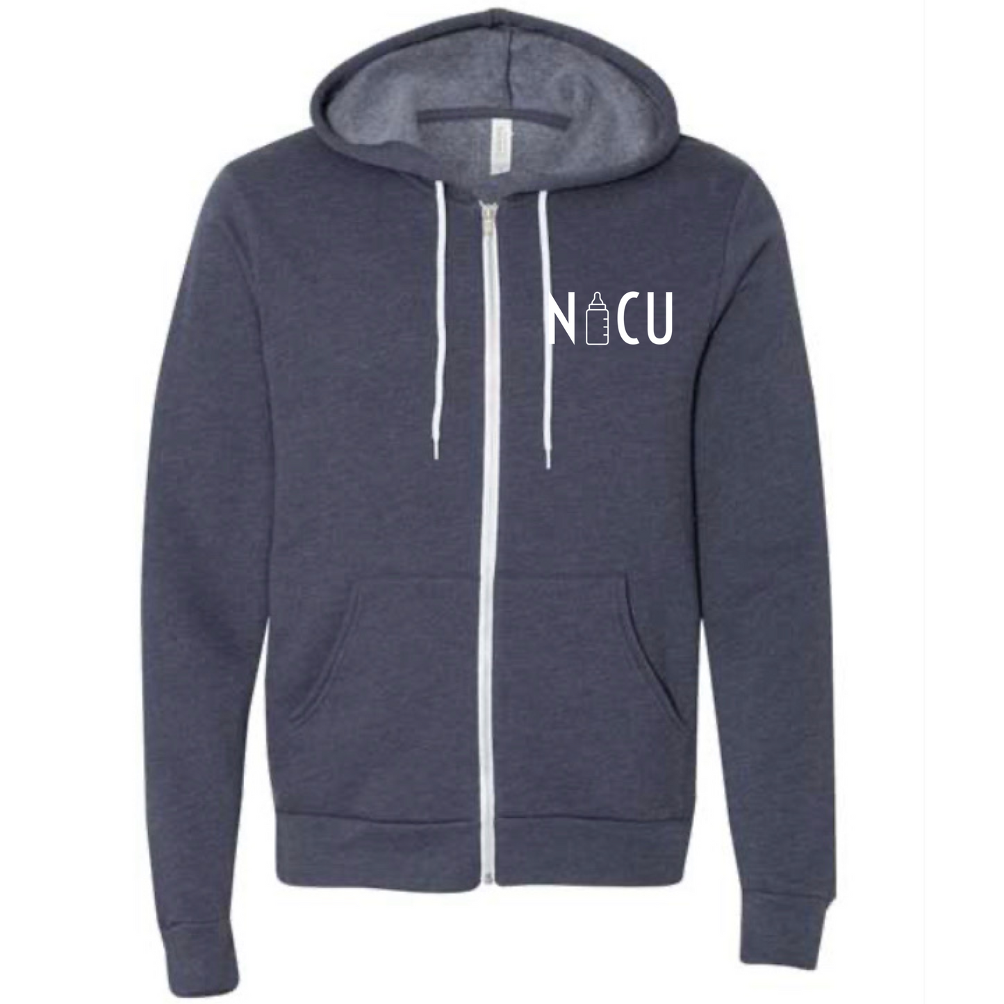 NICU Bottle Zip-Up Sweater