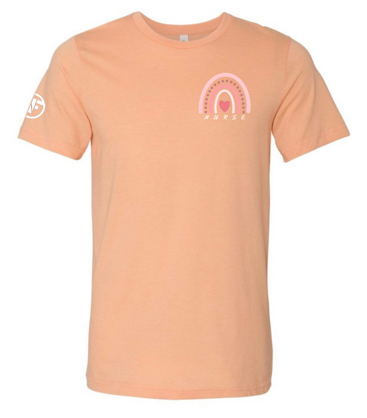 Pink Rainbow Nurse T-Shirt