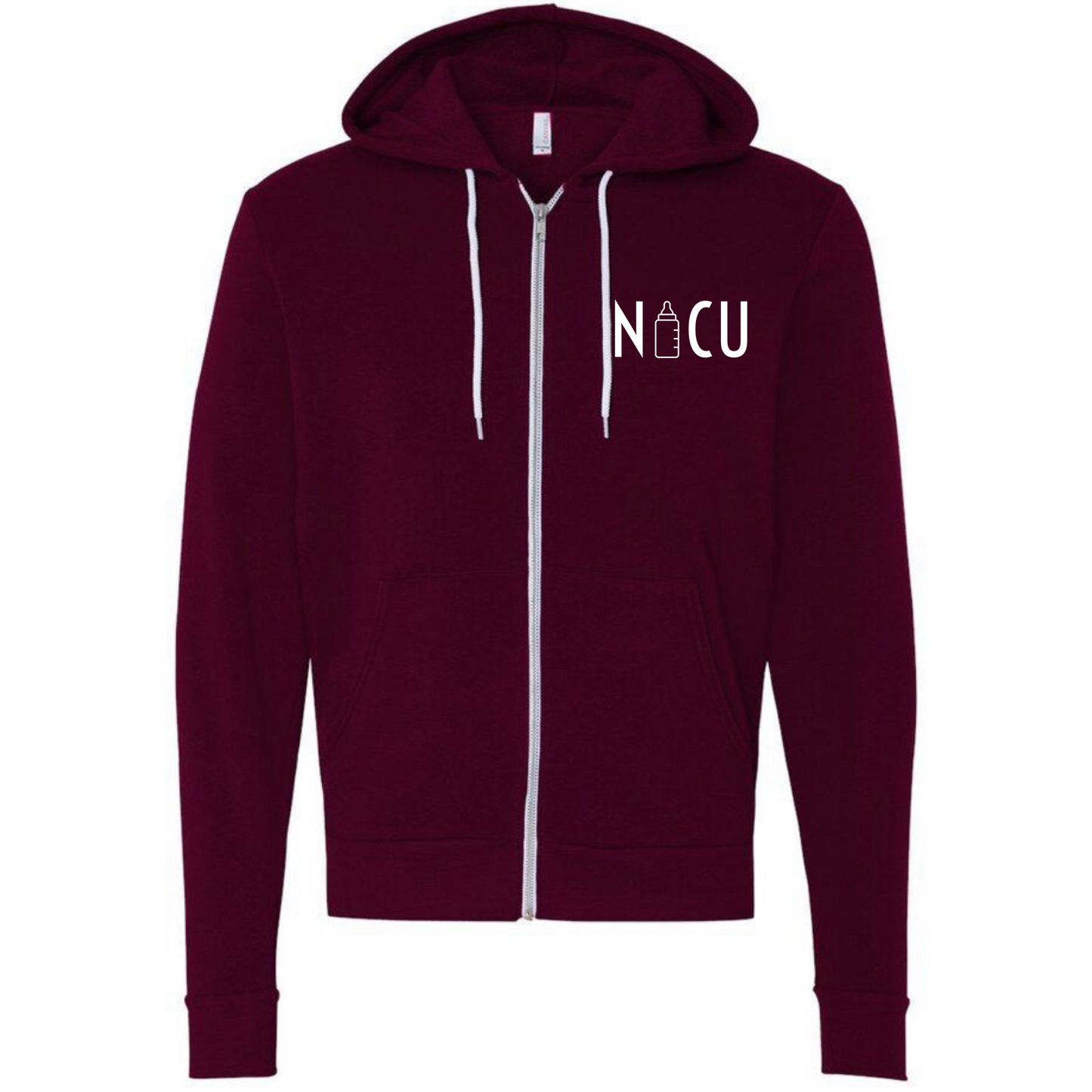 NICU Bottle Zip-Up Sweater