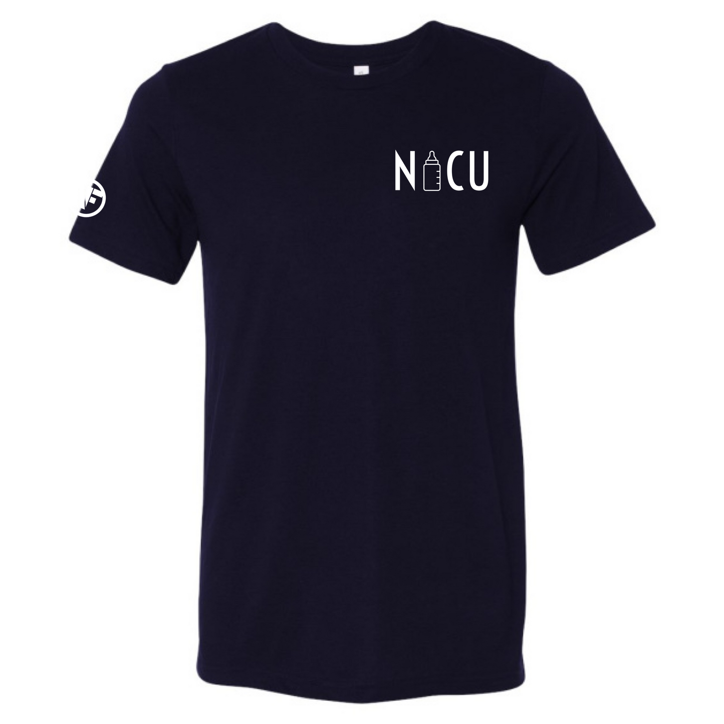 NICU Bottle Icon T-Shirt (Solid Colors)