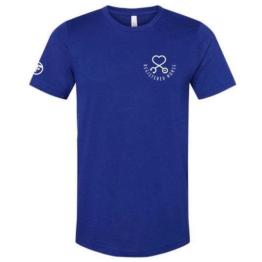 Registered Nurse Stethoscope T-Shirt (Solid Colors)