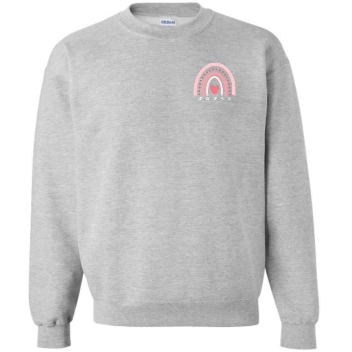 Pink Rainbow Nurse Crewneck